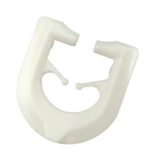 Laden Sie das Bild in den Galerie-Viewer, DELFRA 100 T-Gleiter - Gardinenhaken für T-Schienen Farbe: weiß