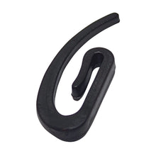 Laden Sie das Bild in den Galerie-Viewer, DELFRA 100 Gardinenhaken Vorhanghaken aus POM schwarz