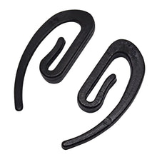 Laden Sie das Bild in den Galerie-Viewer, DELFRA 100 Gardinenhaken Vorhanghaken aus POM schwarz