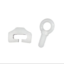 Laden Sie das Bild in den Galerie-Viewer, DELFRA 10 T-Feststeller für T-Schienen - Farbe weiss