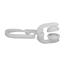 Laden Sie das Bild in den Galerie-Viewer, DELFRA 50 T-Rollen mit Faltenhaken weiss - Gardinenrolle T-Schiene