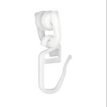 Laden Sie das Bild in den Galerie-Viewer, DELFRA 100 T-Rollen mit Faltenhaken weiss - Gardinenrolle T-Schiene