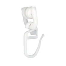 Laden Sie das Bild in den Galerie-Viewer, DELFRA 50 T-Rollen mit Faltenhaken weiss - Gardinenrolle T-Schiene