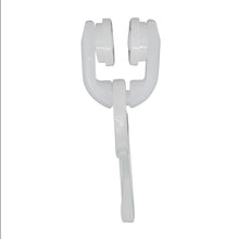 Laden Sie das Bild in den Galerie-Viewer, DELFRA 50 T-Rollen mit Faltenhaken weiss - Gardinenrolle T-Schiene