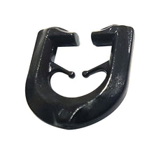 Laden Sie das Bild in den Galerie-Viewer, DELFRA 100 T-Gleiter - Gardinenhaken für T-Schienen Farbe: schwarz