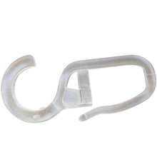 Laden Sie das Bild in den Galerie-Viewer, 100 Überklipshaken 10mm glasklar - Faltenlegehaken für Gardinenringe