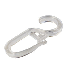 Laden Sie das Bild in den Galerie-Viewer, 100 Überklipshaken 10mm glasklar - Faltenlegehaken für Gardinenringe