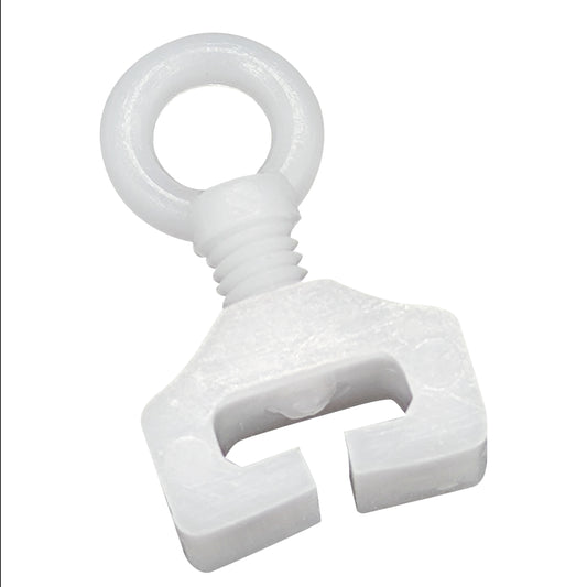 DELFRA 10 T-Feststeller für T-Schienen - Farbe weiss