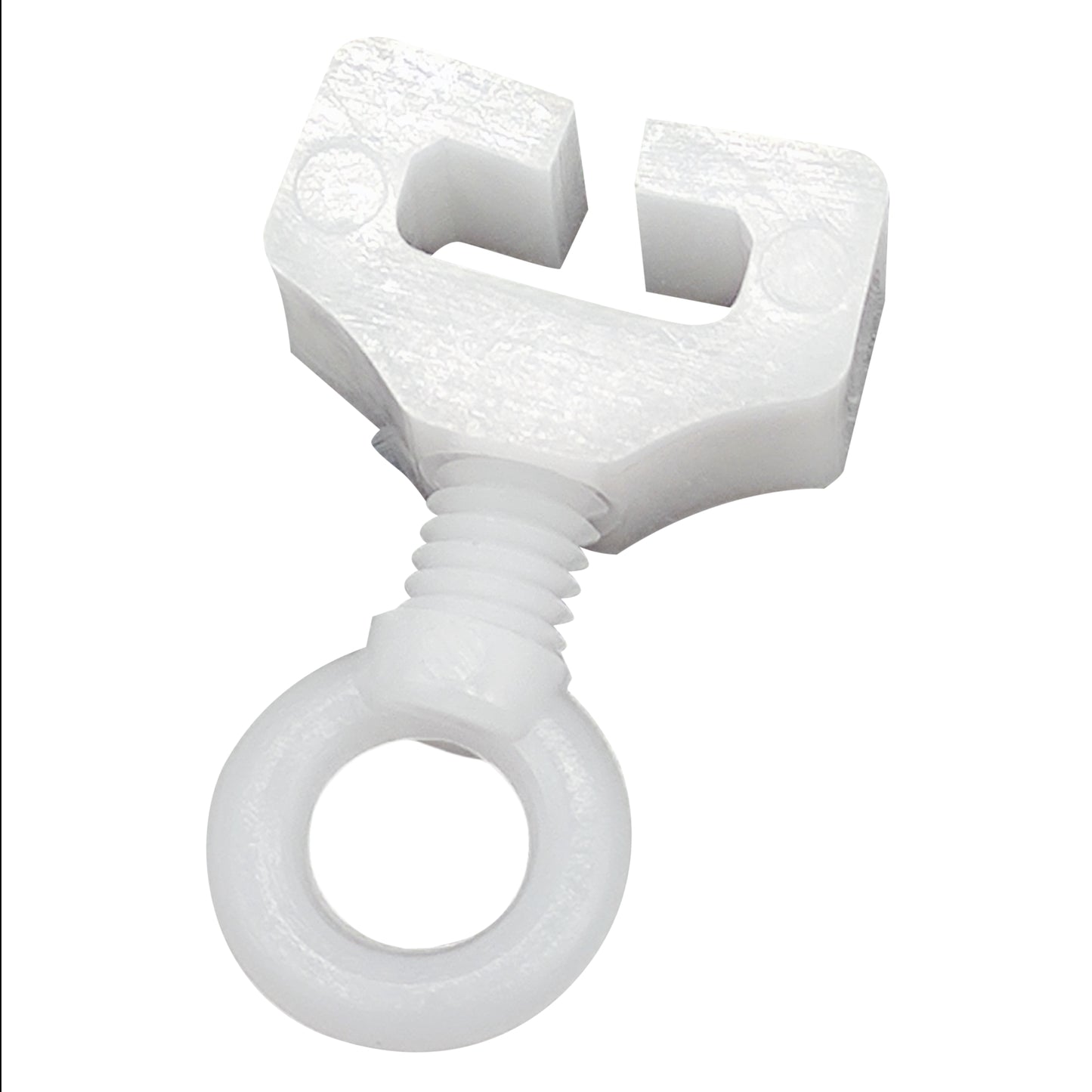 DELFRA 10 T-Feststeller für T-Schienen - Farbe weiss