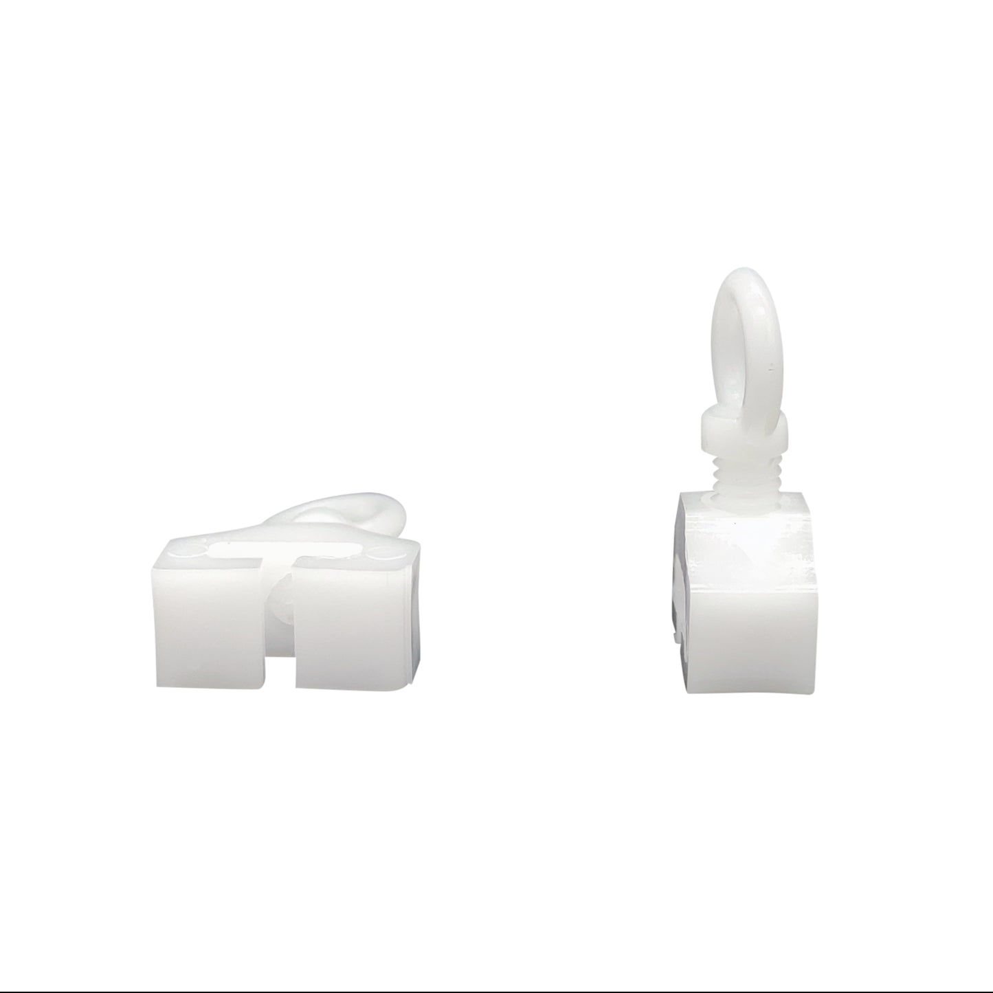 DELFRA 10 T-Feststeller für T-Schienen - Farbe weiss