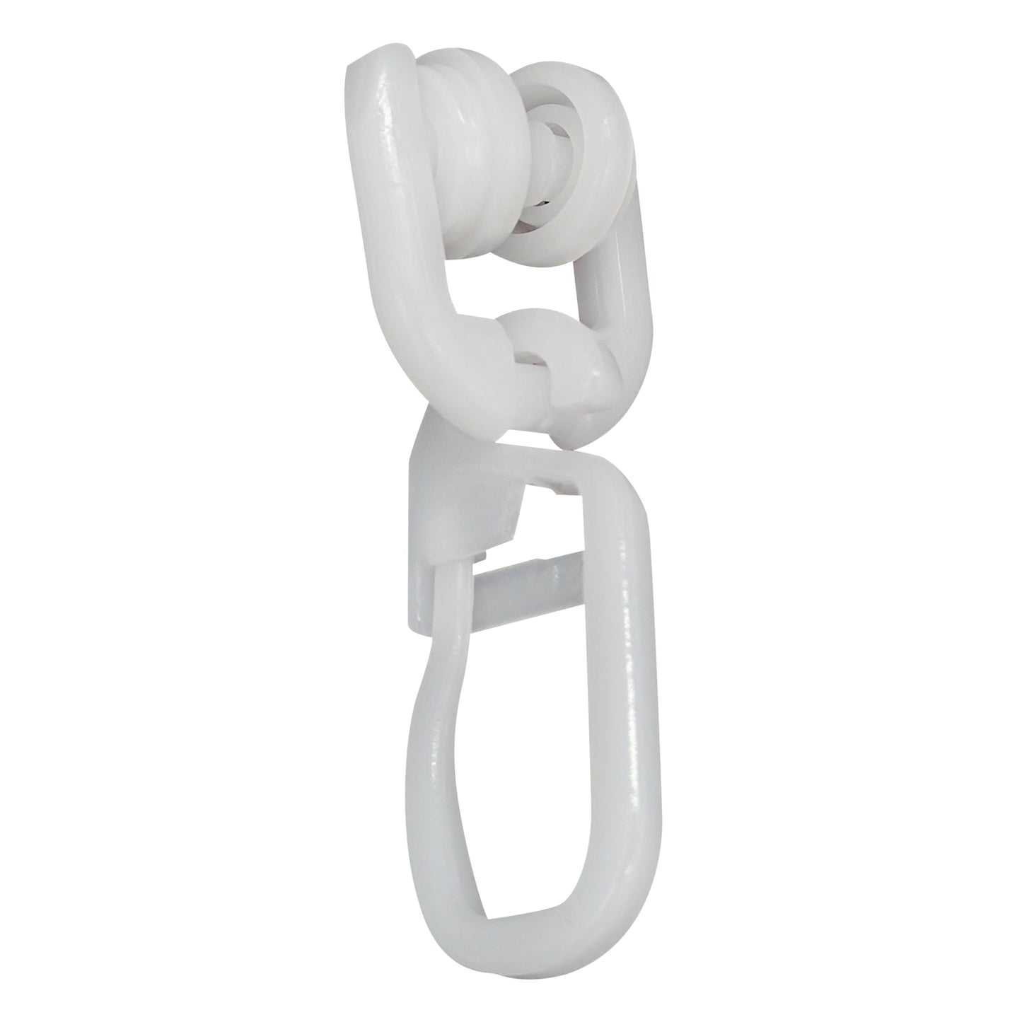 DELFRA 50 T-Rollen mit Faltenhaken weiss - Gardinenrolle T-Schiene