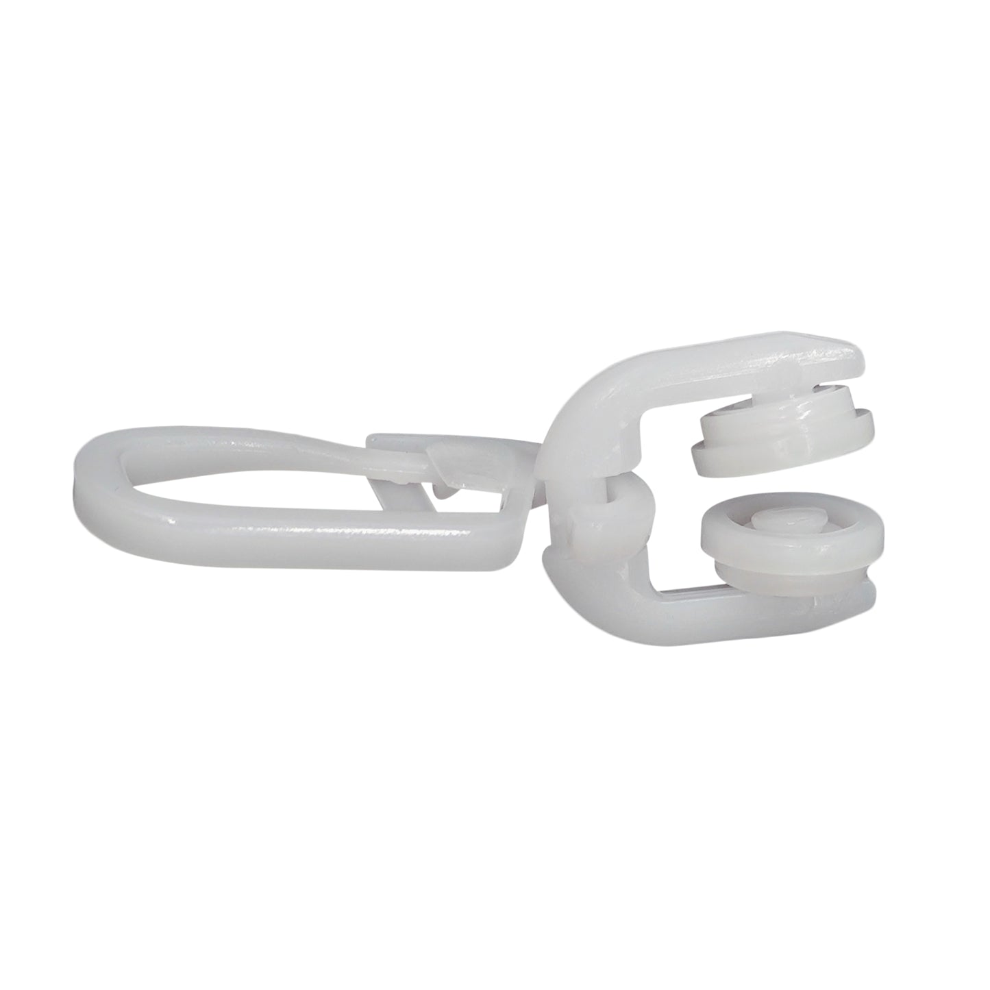 DELFRA 100 T-Rollen mit Faltenhaken weiss - Gardinenrolle T-Schiene