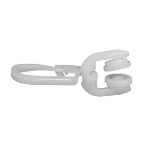 100 Rollringe Für T-Schienen – Gardinenrollen, 4 Cm Lang, 9 Mm Durchmesser, Mit Klapphaken