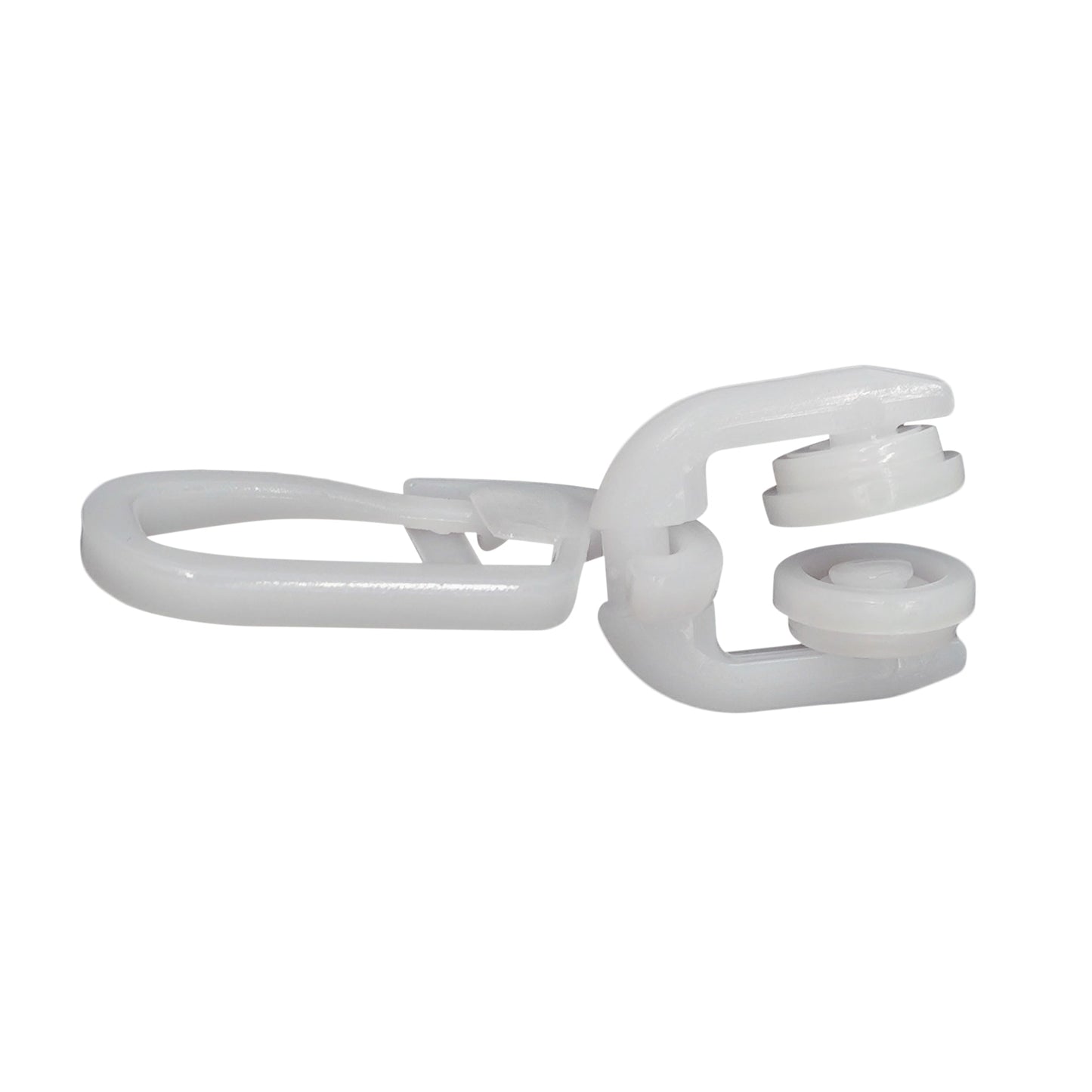 DELFRA 50 T-Rollen mit Faltenhaken weiss - Gardinenrolle T-Schiene